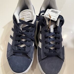 Adidas Grand Court Alpha Navy and White Sneakers